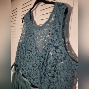 David's Bridal Teal Dress